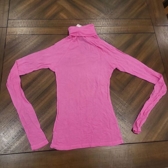 Dolls Kill x Daydream Nation Pink and Red Long Sleeve Turtleneck Medium - Picture 4 of 6